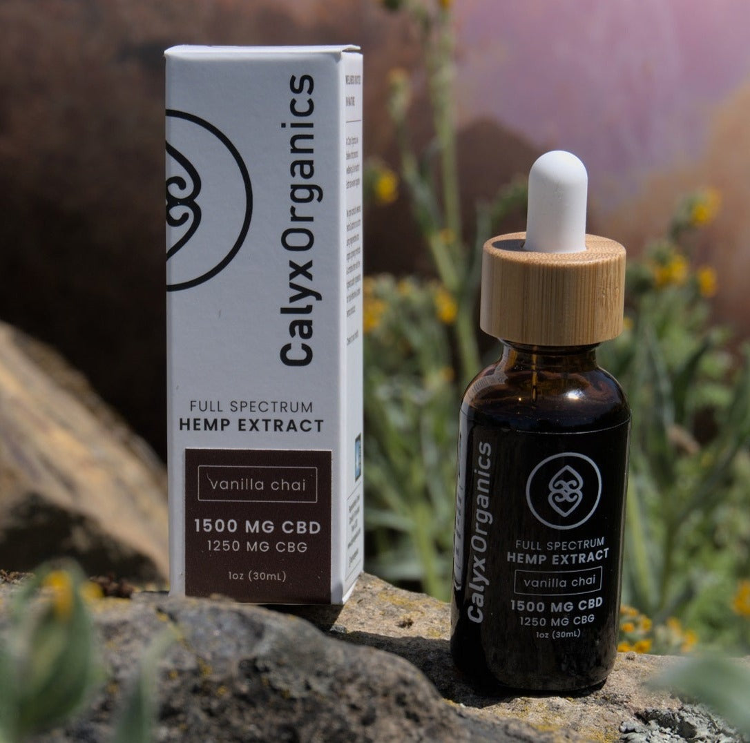 Vanilla Chai Full Spectrum Hemp Extract CBD/CBG Blend - 1500mg CBD / 1250mg CBG